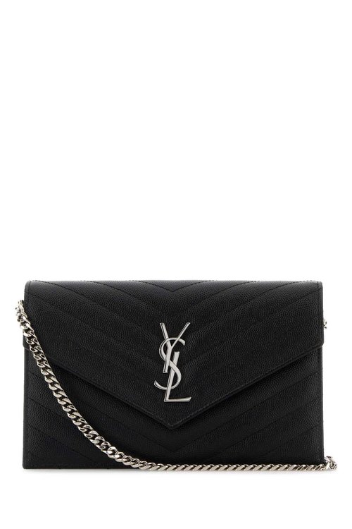Saint Laurent Black Leather Crossbody Bag - 857605BOW021000