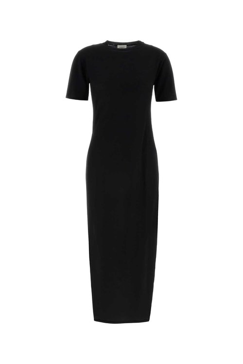 Saint Laurent Black Wool Dress - 839059Y76UO1000