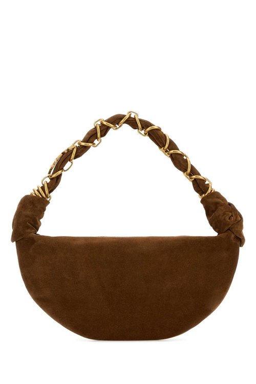 Saint Laurent Brown Suede Amalia Shoulder Bag - 8625581U80W2916