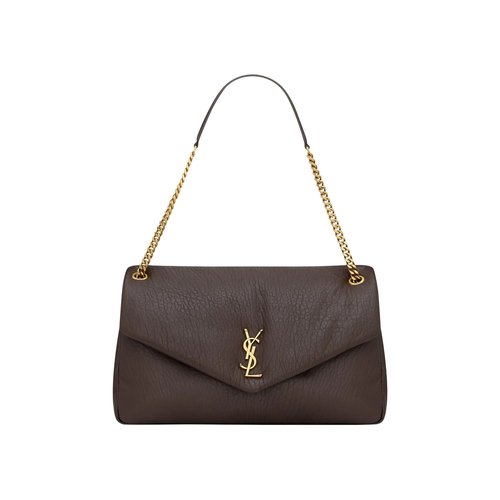 Saint Laurent Calypso Large in Grained Lambskin - 777399AACYT2877