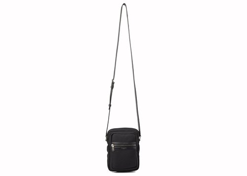 Saint Laurent Canvas Sid Crossbody - Black