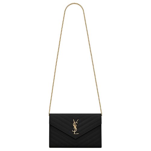 Saint Laurent Cassandre Matelassé Chain Wallet - 377828B0W011000
