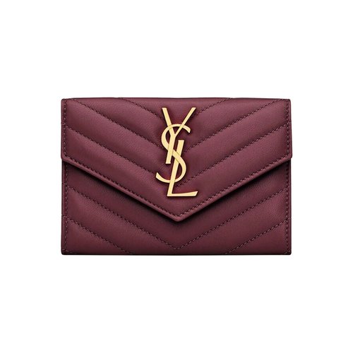 Saint Laurent Cassandre Wallet In Lambskin - 414404AAA446195