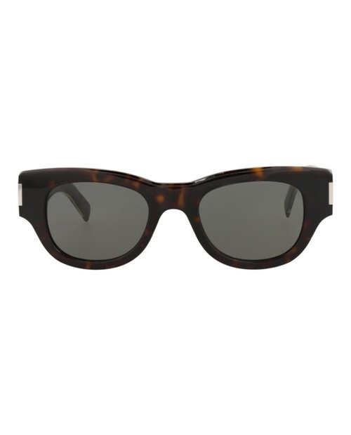 Saint Laurent Cat EyeFrame Recycled Acetate Sunglasses - Havana Crystal Grey (Sl573/30014070/002)
