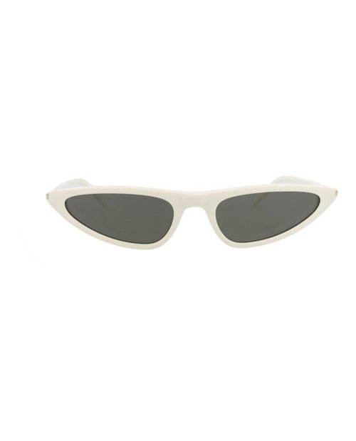 Saint Laurent Cat EyeFrame Recycled Acetate Sunglasses - White White Grey (Sl703/30015705/003)