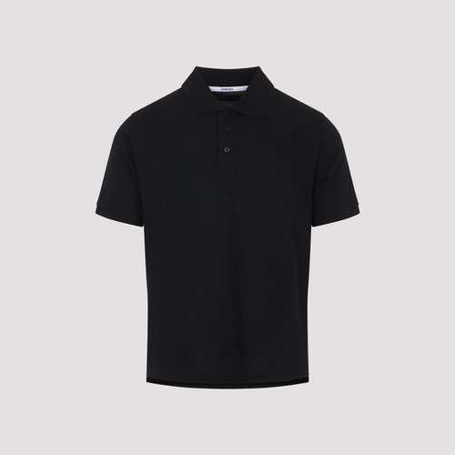 Saint Laurent Cotton Polo Black Polyester - 188905