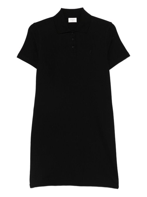 Saint Laurent Cotton Polo Dress - 862599Y37ZE1000