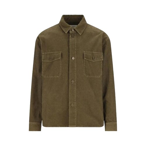 Saint Laurent Db Long Overshirt - Hunting Khaki - 838725Y29IA3564