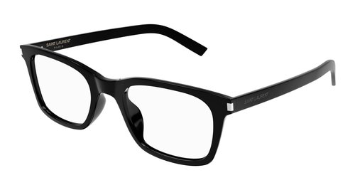 Saint Laurent Demo Rectangular Eyeglasses SL 718 SLIM 005 54 - Black - SL 718 SLIM 005