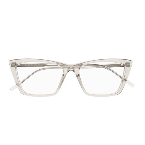 Saint Laurent Eyewear Saint Laurent SL 737 Mica Thin Opt Linea SL Logo 004 Beige Trasparent Glasses