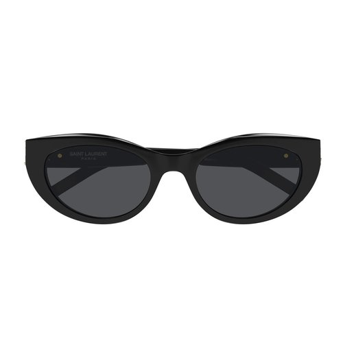 Saint Laurent Eyewear Saint Laurent SL M115 Linea Monogram 005 Sunglasses - Black/Grey - SLM115LINEAMONOGRAM005BLACKGREY