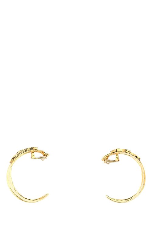 Saint Laurent Gold Metal Cassandre Earrings - Or3Npatine - 851107Y15007005