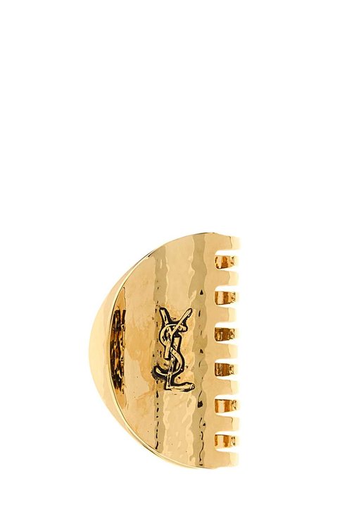 Saint Laurent Gold Metal Hair Clip - 841632Y15008060