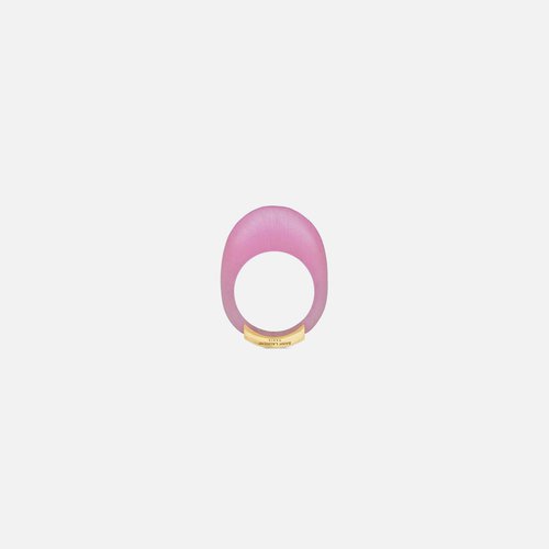 Saint Laurent High Arty Circle Ring - Icy Fuchsia - 731982Y20009867