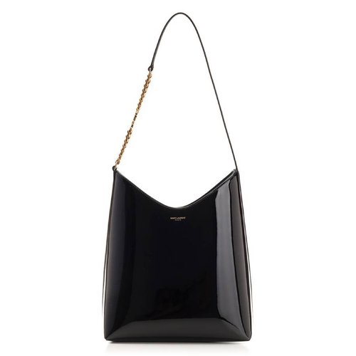 Saint Laurent Sac Hobo Bag - Black/Gold Tone - 762336B870W1000