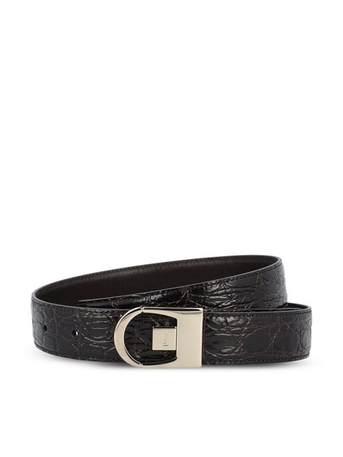 Saint Laurent Logo Engraved Reversible Belt - 828728AAEX82053