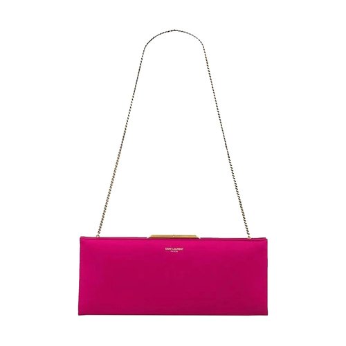 Saint Laurent Midnight Small Clutch In Satin - 697655FAC135870