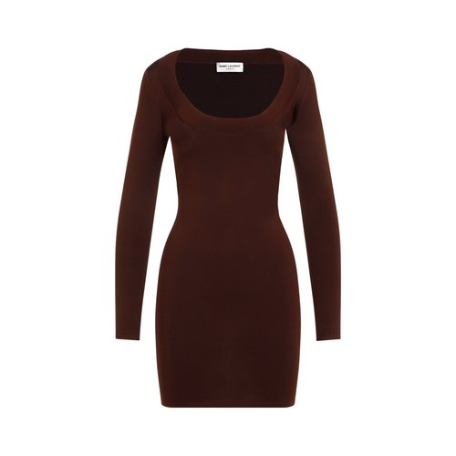 Saint Laurent Mini Dress Viscose - DUO-3003856300028-M