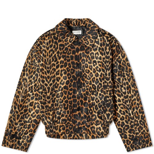Saint Laurent Print Harrington Jacket - Leopard - 770540Y1I809664
