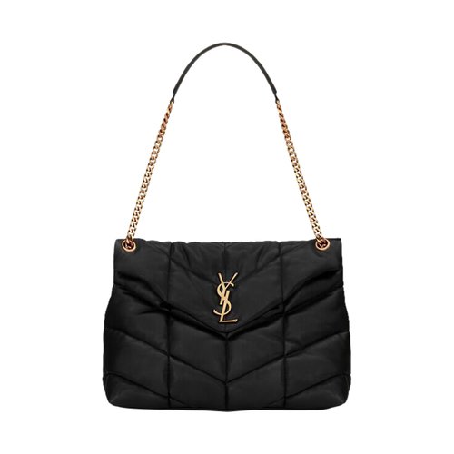 Saint Laurent Puffer Medium Chain Bag - 1000 - 5774751EL071000