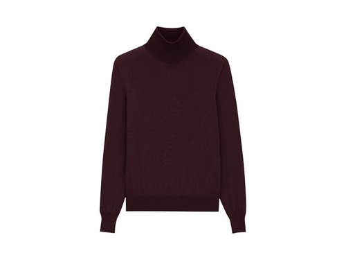 Saint Laurent Roll Neck Sweater - Bordeaux - 821739Y76GM6040