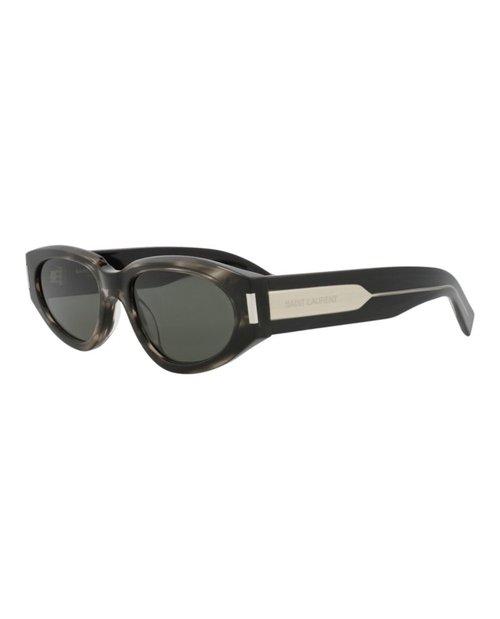 Saint Laurent Round Oval Sunglasses - Havana Crystal Grey (Sl618/30014642/004)