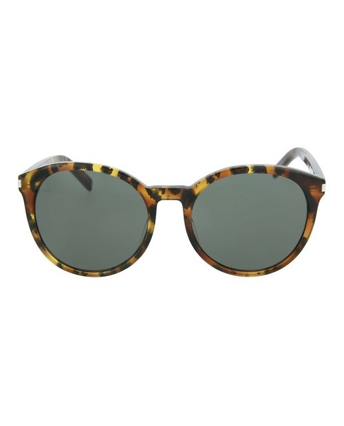 Saint Laurent RoundFrame Acetate Sunglasses - Avana Grey (Classic6/30000165/009)