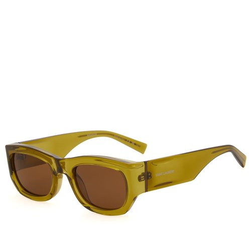 Saint Laurent Script Sunglasses - Green/Brown - SL-713-004