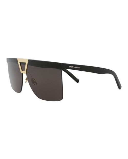 Saint Laurent Shield Wrap Sunglasses - Black Black Black (Sl537Palac/30013514/001)