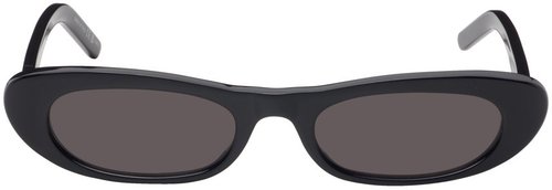 Saint Laurent SL 557 Shade Sunglasses - Black-Black-Black - SL557SHADE-001