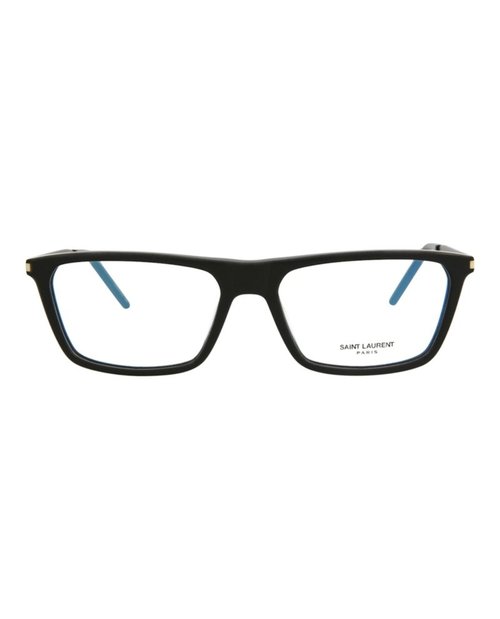 Saint Laurent SquareFrame Acetate Optical Frames - Black Black Transparent (Sl344/30008544/002)