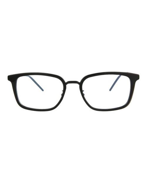 Saint Laurent SquareFrame Acetate Optical Frames - Black Black Transparent (Sl452Fslim/30011111/001)