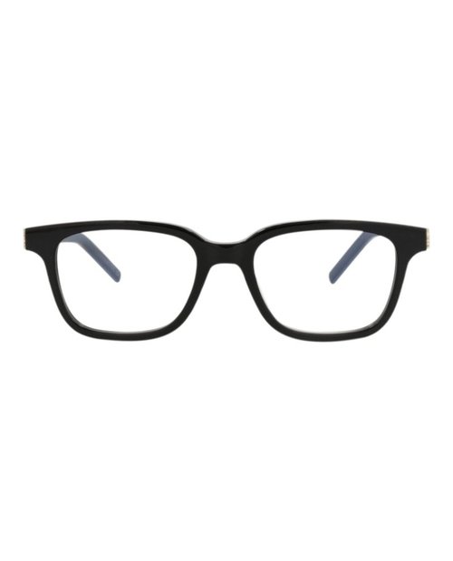Saint Laurent SquareFrame Recycled Acetate Optical Frames - Black Black Transparent (Slm110/30013739/001)