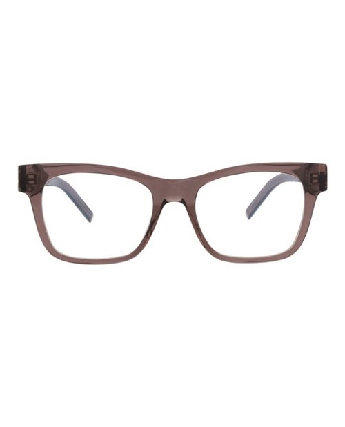 Saint Laurent SquareFrame Recycled Acetate Optical Frames - Brown Brown Transparent (Slm118/30014126/003)