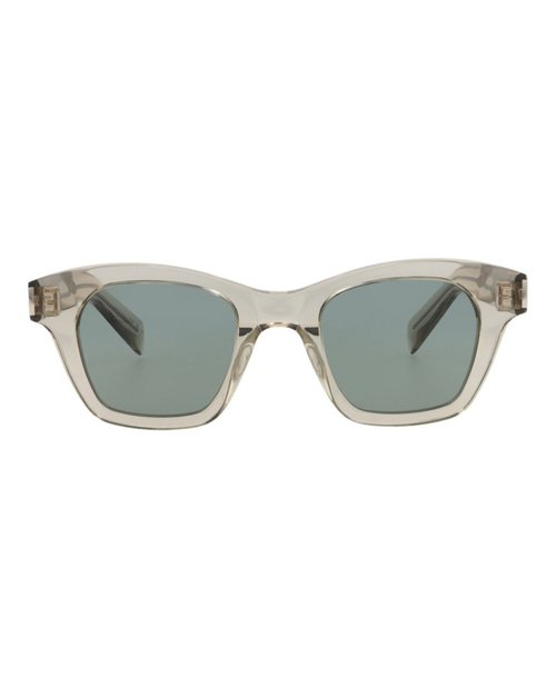 Saint Laurent SquareFrame Recycled Acetate Sunglasses - Beige Beige Green (Sl592/30014072/005)