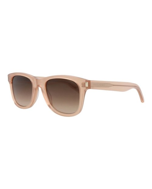 Saint Laurent SquareFrame Recycled Acetate Sunglasses - Orange Orange Brown (Sl51/30000167/082)