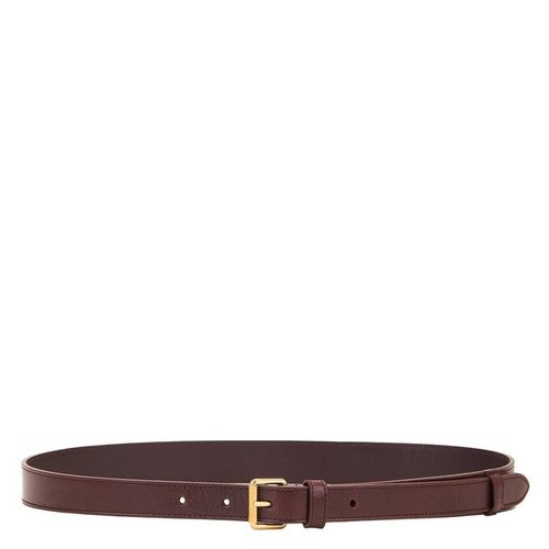 Saint Laurent Tan Motorcycle 2cm Belt - Brown/Red/Yellow - 799095AADVK6892
