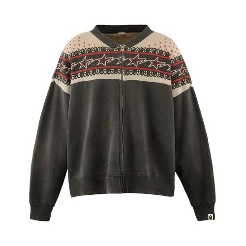Saint Michael x A Bathing Ape Zip Cardigan - SMMK80000C52