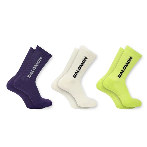 Salomon Everyday Crew 3-Pack - Vanilla Ice/Acid Lime/Deep Blue - LC2911200