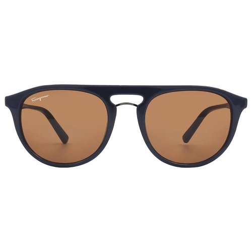 Salvatore Ferragamo Amber Oval Sunglasses SF1090S 414 54 - Blue/Orange - SF1090S 414 54 7.0000X5.0000X4.0000