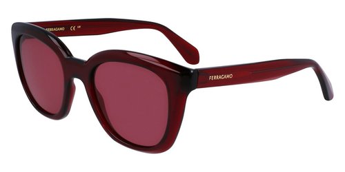 Salvatore Ferragamo Cat Eye Ladies Sunglasses SF2000S 616 52 - Red - SF2000S 616 52 7.0000X5.0000X4.0000