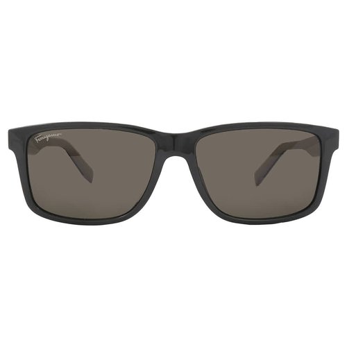 Salvatore Ferragamo Dark Rectangular Sunglasses SF938S 338 57 - Beige/Green/Grey - SF938S 338 57 7.0000X5.0000X4.0000