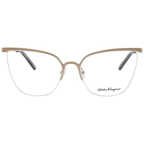 Salvatore Ferragamo Demo Cat Eye Ladies Eyeglasses SF2197 760 57 - Gold Tone - SF2197 760 57