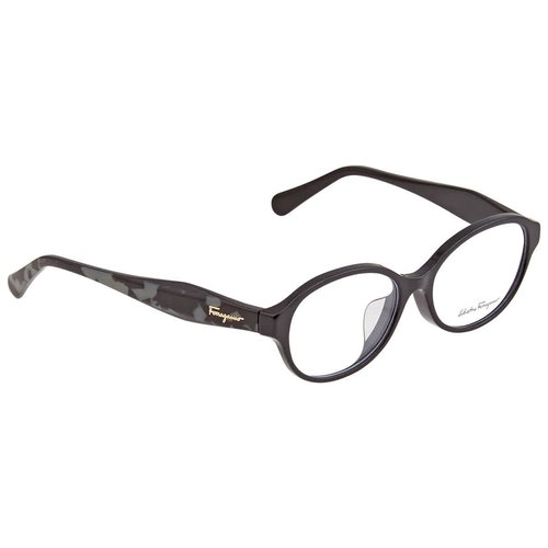 Salvatore Ferragamo Demo Oval Ladies Eyeglasses SF2856A 001 52 - Black - SF2856A 001 52