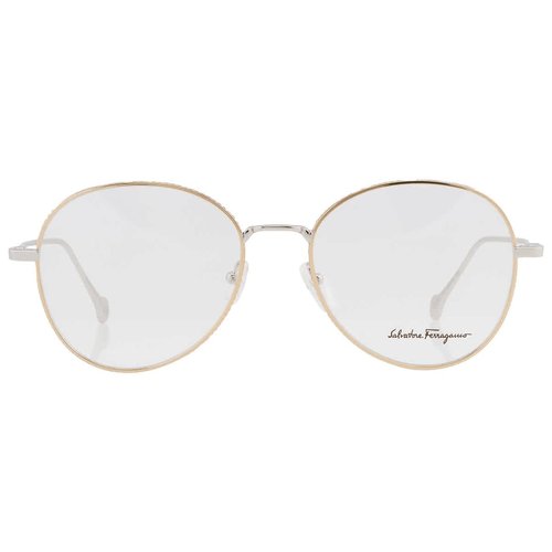 Salvatore Ferragamo Demo Round Ladies Eyeglasses SF2189 724 55 - Gold Tone - SF2189 724 55