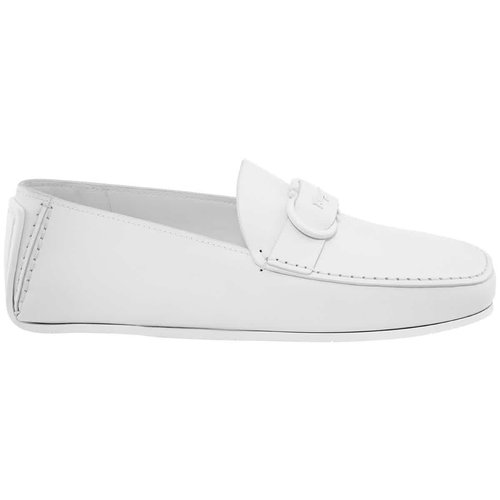 Salvatore Ferragamo Driver With Gancini Ornament - White - 020323 748494 EEE