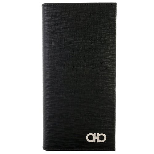 Salvatore Ferragamo Gancini Organizer Leather Wallet - Black - 66A069 686018 18.5