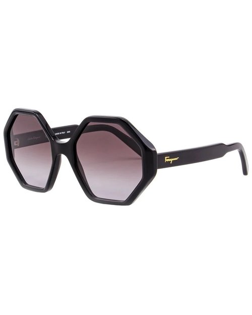 Salvatore Ferragamo Gradient Geometric Ladies Sunglasses SF1070S 057 55 - Grey - SF1070S 057 55 7.0000X5.0000X4.0000