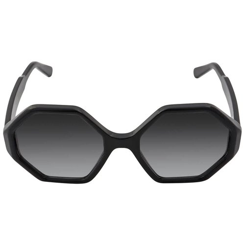Salvatore Ferragamo Gradient Hexagonal Ladies Sunglasses SF1070S 001 52 - Black/Grey - SF1070S 001 52 7.0000X5.0000X4.0000