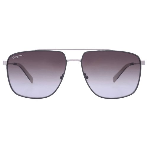 Salvatore Ferragamo Gradient Navigator Sunglasses SF239S 758 60 - Gold Tone/Grey - SF239S 758 60 7.0000X5.0000X4.0000